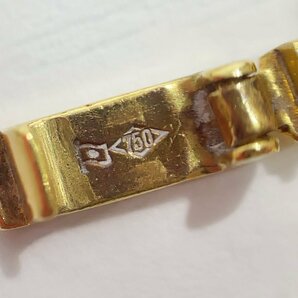 美品 K18 喜平 2面 カット ネックレス 約55cm 約48.7g チェーン GOLD ゴールド 18金 750 18K 貴金属 刻印 メンズ アクセサリーの画像5
