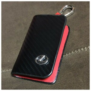  used LEXUS Lexus Logo attaching carbon style key case smart key kalabina attaching carbon cover car round fastener key holder key 