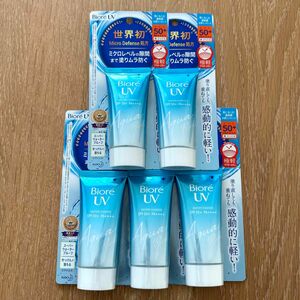 新品　花王　KAO ビオレUV アクアリッチ ウォータリエッセンス 50g 日焼け止め SPF50+/PA++++ 5個セット