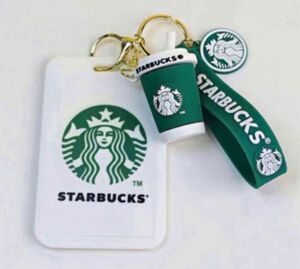 Starbucks カード入れ バスケース　キーホルダー　新品