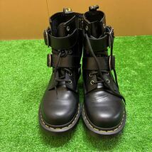 ドクターマーチン Dr.Martens 1460 8ホール ブーツ 31033001 ベルト レースアップ ZIP サイドファスナー レディース シンプル 約24.5cm_画像2