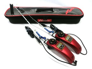 1000円スタート 釣具 電動リール 2点セット Daiwa Crystia ダイワ クリスティア WAKASAGI-CR PTⅡα ワカサギ 通電確認済 3 XX8022