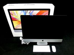 1000円スタート デスクトップPC Apple iMac A2115 27インチ メモリ 8GB/SSD 256GB/6-Core intel Core i5 通電確認済 TKA WW8062★