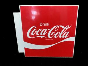 1000円スタート 看板 Coca-Cola コカ・コーラ ホーロー看板 約H450mmxW500mmxD40mm レトロ アンティーク コレクション 2 WW8016