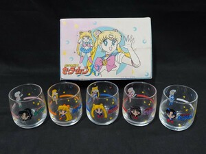 1000円スタート 食器 ミニグラス 5点 美少女戦士セーラームーンR セーラームーン/ヴィーナス/マーズ/ジュピター/マーキュリー 3 XX30032