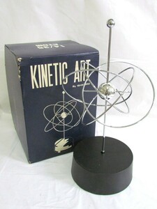 1000円スタート 置物 KINETIC ART キネティックアート by ISHIGURO イシグロ 14/35 ATOM インテリア 通電動作確認済 箱付 2 W9004