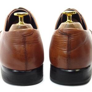 即決 THE SUIT COMPANY 25.5cm ストレートチップ スーツカンパニー メンズ 茶 ブラウン 本革 ビジネスシューズ 本皮 紳士靴 革靴 通勤 会社の画像4