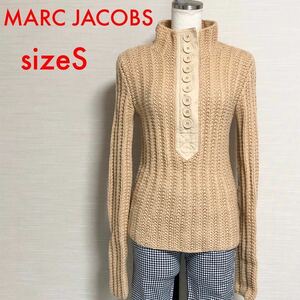 MARC JACOBS マークジェイコブス　ニットセーター　ウール100% ベージュ系　春秋冬