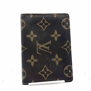 LOUIS VUITTON ルイヴィトン　モノグラム　ポルト2カルト　ヴェルティカル　パスケース　定期入れ　スペイン製　刻印あり　PVC×レザー