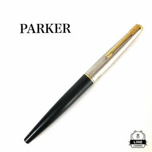 PARKER Parker fountain pen Parker 45 black × silver × Gold USA made 