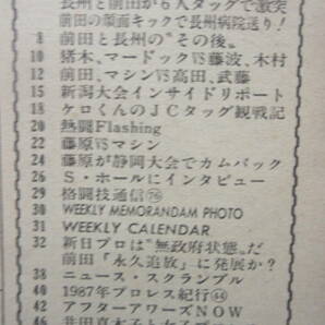 ★希少！レトロ！前田永久追放か！謎の顔面キック！週刊プロレス 1987年 12/8 12月8日 No.234 中古品の画像4