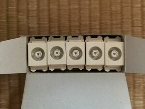  unused Matsushita Electric Works (Panasonic). included type tv-set outlet WBS4761K sending wiring for input - sending interval electric current passing type terminal 