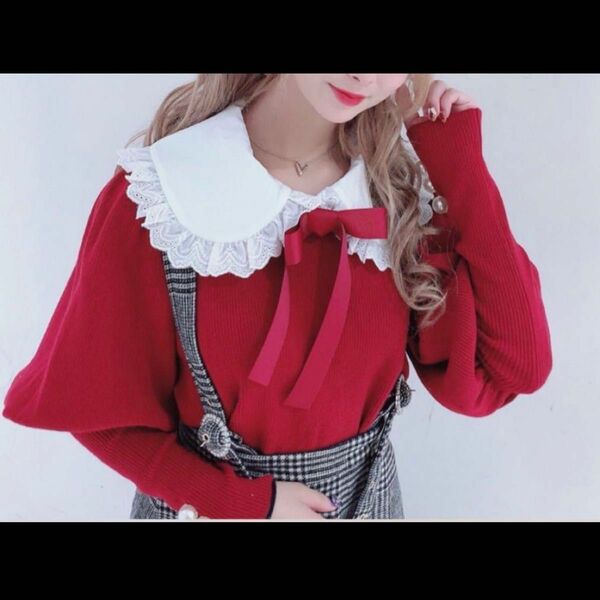 Swankiss スワンキス collar knit TOPS ニット トップス