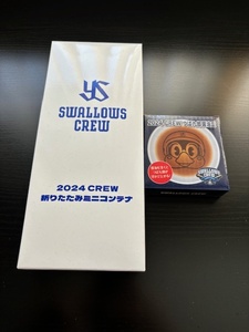 ★新品未使用　２点セット★2024 CREW　スワローズクルー　折りたたみミニコンテナ つば九郎醤油皿　つば九郎 入会特典 ヤクルトスワローズ