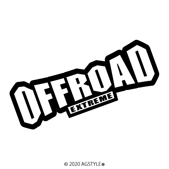 ゆうパケット送料無料 OFFROAD EXTREME オリジナル カッティング ステッカー カスタム 切り文字 オフロード エクストリーム 4WD 四駆 SUV