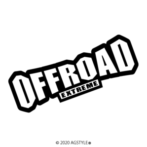 ゆうパケット送料無料 OFFROAD EXTREME オリジナル カッティング ステッカー カスタム 切り文字 オフロード ディーゼル AWD 四駆 SUV