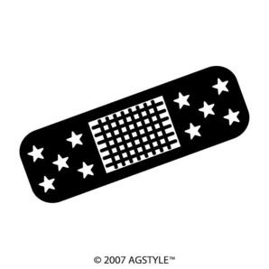 ゆうパケット送料無料 絆創膏 オリジナルカッティングステッカー AWD スバリスト スビー ツーリング ばんそうこう カットバン スポーツ 昴