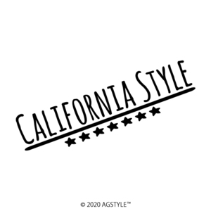 ゆうパケット送料無料 STAR Ver. CALIFORNIA STYLE オリジナル カッティングステッカー カリフォルニアスタイル ビーチ LA USA 西海岸 CA