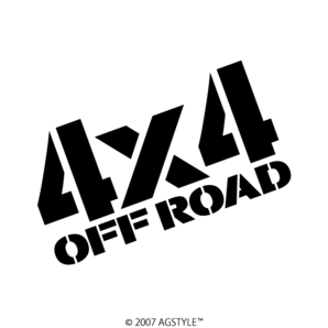 ゆうパケット送料無料 4x4 OFF ROAD オリジナル カッティングステッカー 四駆 泥遊び 4WD ステッカー OFFROAD クロカン OUTDOOR CAMP