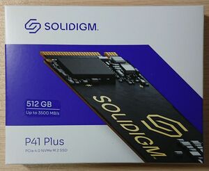 ソリダイム Solidigm 内蔵 SSD 512GB P41 Plus，125MB/秒 (最大)M.2 2280