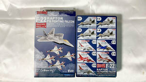 1/144 エフトイズ F-22 ラプター / F-16 ファイティングファルコン 1-3.F-22A 完成品 未組立