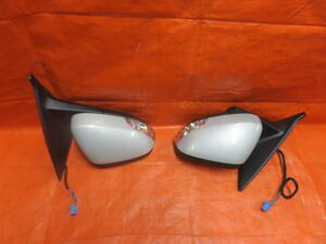 BY7013 operation OK Volvo V50 MB5254A original door mirror / side mirror left right set / turn signal attaching * crack, lack have / present condition delivery 