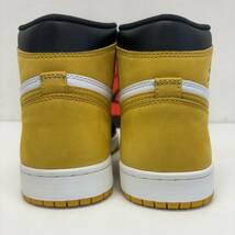 NIKE Air Jordan 1 High OG Yellow Ochre 555088-109 size 8 新品 ナイキ エアジョーダン1 ハイ イエローオークル AJ1 スニーカー 26cm_画像4