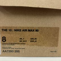 OFF-WHITE × NIKE AIR MAX 90 Desert Ore AA7293-200 オフホワイト ナイキ エアマックス 90 デザート オ―ル size US 8 スニーカー_画像8