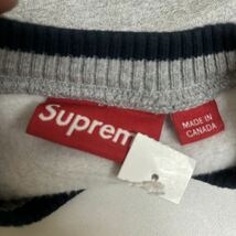 Supreme Felt Shadow Crewneck size M 新品 シュプリーム フェルトシャドウ クルーネック スウェット スエット グレー ストリート_画像3