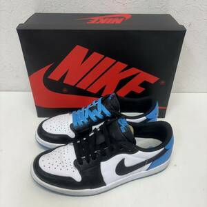 NIKE AIR JORDAN 1 LOW OG Черный и темный пудрово-синий UNC CZ0790-104 размер 7.5 Кроссовки Nike Air Jordan 1 AJ1 25.5см Б/у