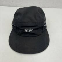 WTAPS T-7 02/CAP/NYCO.WEATHER 221HCDT-HT11 size 2 ダブルタップス 22SS ナイロンコットン ウェザー キャンプキャップ ブラック 帽子_画像2