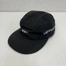 WTAPS T-7 02/CAP/NYCO.WEATHER 221HCDT-HT11 size 2 ダブルタップス 22SS ナイロンコットン ウェザー キャンプキャップ ブラック 帽子_画像1