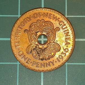 【1円スタート】オーストラリア信託統治領ニューギニア　1ペニー銅貨　1936年　パプアニューギニア