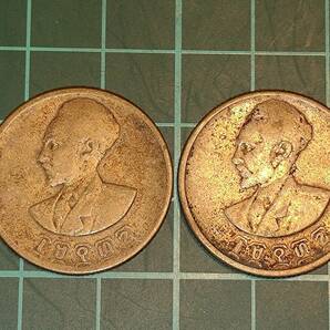 【1円スタート】エチオピア帝国 50セント銀貨 おまとめ 1936年 ハイレ・セラシエ1世の画像1