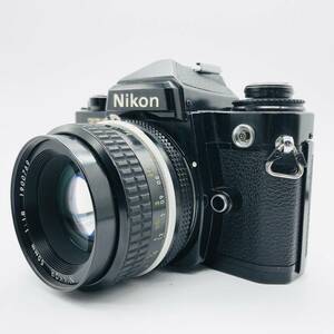 【１円スタート】Nikon ニコン FE2 ＋ NIKKOR Ai 50mm f1.8 フィルムカメラ シャッター、露出計、シャッタースピードOK 