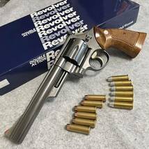 ステンレス？ニッケル風カスタム★タナカ☆S&W M29 6.5インチ カウンターボアード ver.2ヘビーウェイト樹脂製モデルガン 未発火/M629_画像1