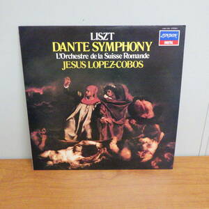 LP レコード ロペス・コボス リスト ダンテ交響曲 スイス・ロマンド管弦楽団 LISZT DANTE SYMPHONY LOPEZ COBOS OSR L28C-1199