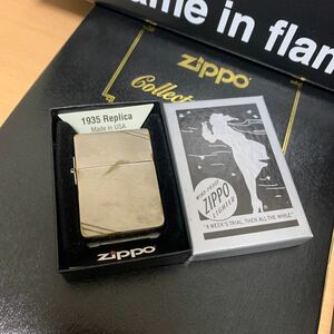 ZIPPO ジッポー 1935 REPLICA 35レプリカ VINTAGE DAMAGE ビンテージ ダメージ加工 2017年製 未使用