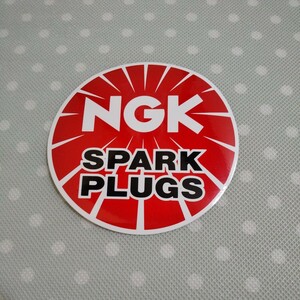 NGK SPARK PLUGS ステッカー　シール　デカール　NGKスパークプラグ　未使用 非売品 ノベルティ 訳あり