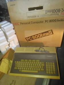 電源動作確認済 NEC パソコン PC8000シリーズ PC-8001MKII PC-8001mk2 本体 箱付　レトロ