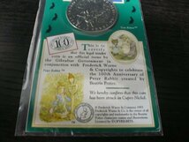 ◆H-78586-45 ジブラルタル 1993年 ピーター・ラビット 1クラウン 硬貨1枚 カバー付き_画像6