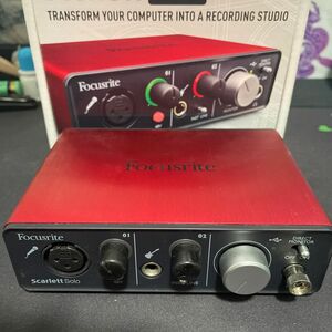 オーディオインターフェイス Focusrite Scarlett solo第1世代