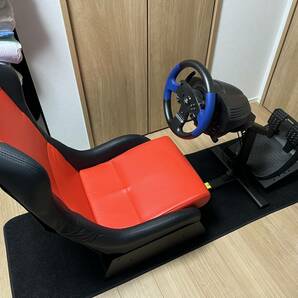 【ハンコン+レーシングシートのセット】◎THRUSTMASTER T150 ステアリングホイール＋◎レーシングシュミレーターシートのセットの画像1