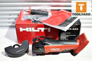 1円スタート!【未使用】HILTI ヒルティ 125mm充電式アングルグラインダー AG125-A22 22V 本体のみ