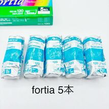 FUJIFILM フィルム　期限切れ　カラー　ポジ　リバーサルフィルム フォルティア　fortia 120 未使用　富士 ブローニー　5本　限定　箱無し_画像1