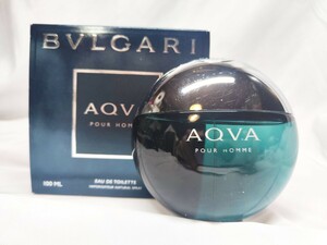 100ml【ほぼ未使用】【送料無料】BVLGARI ブルガリ AQVA アクア プールオム POUR HOMME アクアオードトワレ