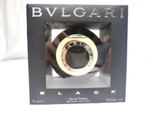 75ml【ほぼ未使用】【送料無料】BVLGARI ブルガリ BLACK ブラック eau de toilette オードトワレ 香水 オーデトワレ オードゥトワレ EDT_画像1