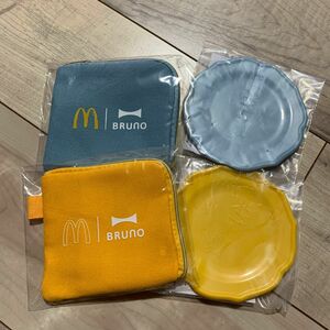 マクドナルド BRUNO グッズのみ ミニプレート コインポーチ