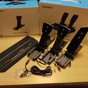 Moza Racing SRP Load cell Pedal Kit + クラッチ セット PC レースシム ゲームコントローラー 実用品