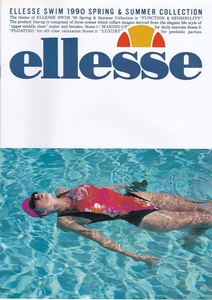 ellesse/エレッセ　競泳水着カタログ 1990 SPRING＆SUMMER COLLECTION　美品